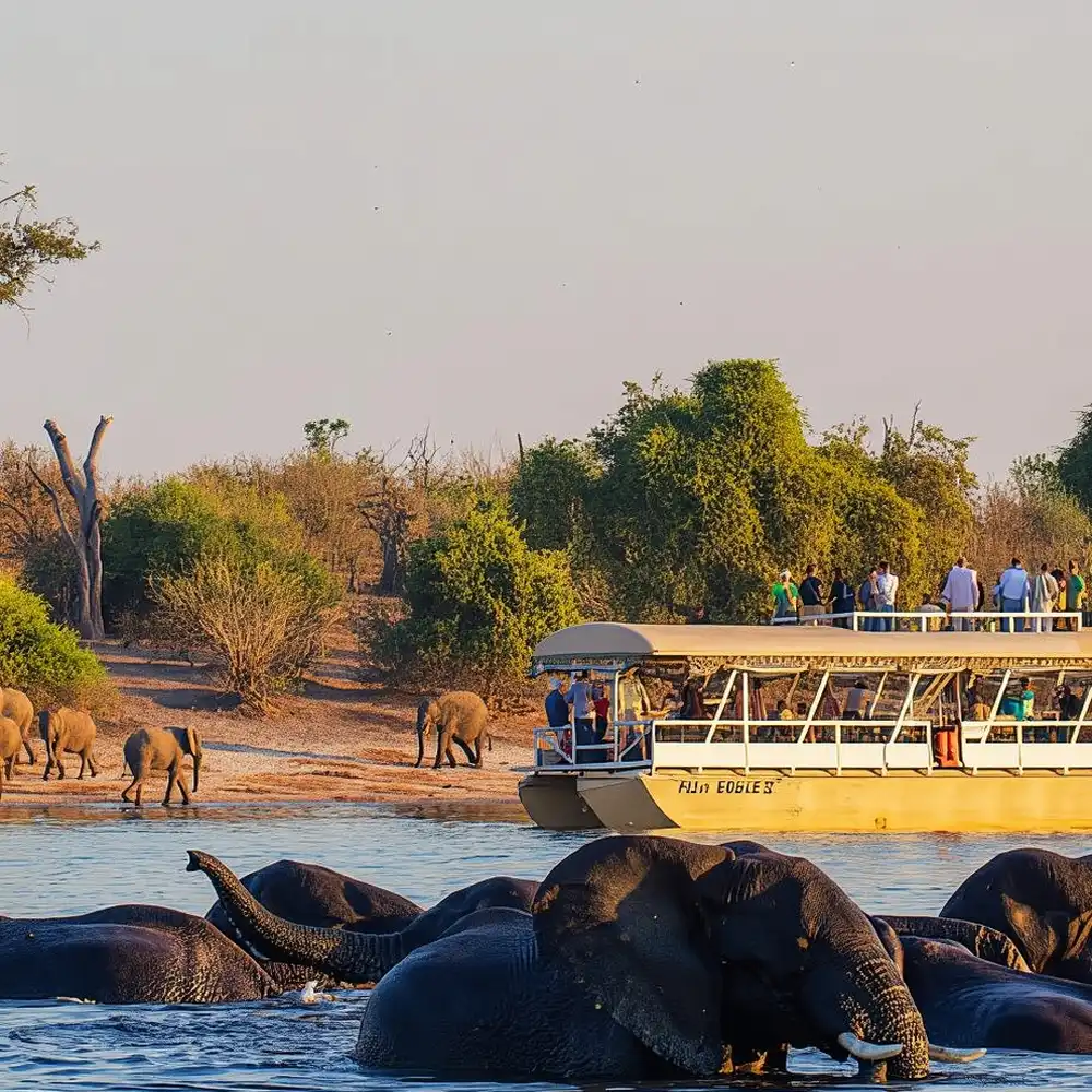 Wildlife and river scenery on a Chobe day trip