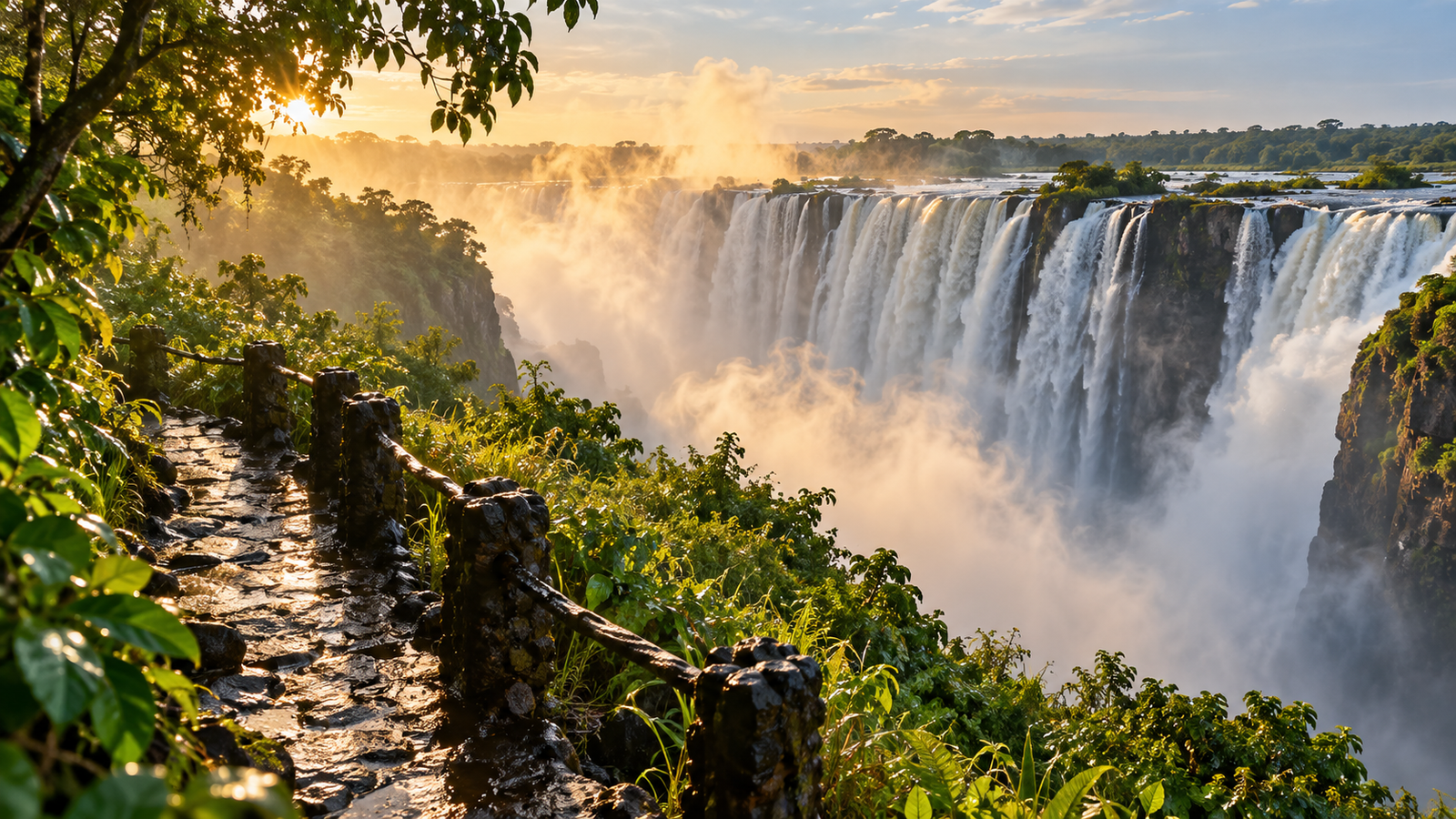 Victoria Falls in full flow